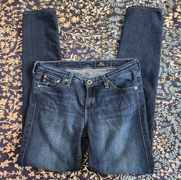 *AG Adriano Goldschmeid Blue Denim Midrise Skinny Jeans Size 28R - Picture 3 of 12